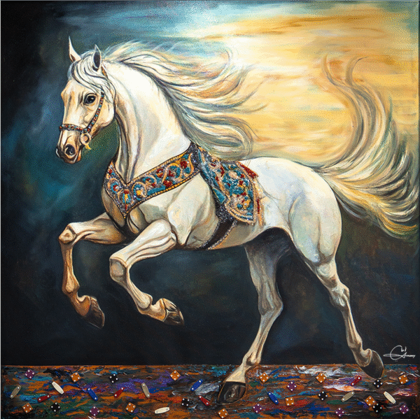 Royal White Horse