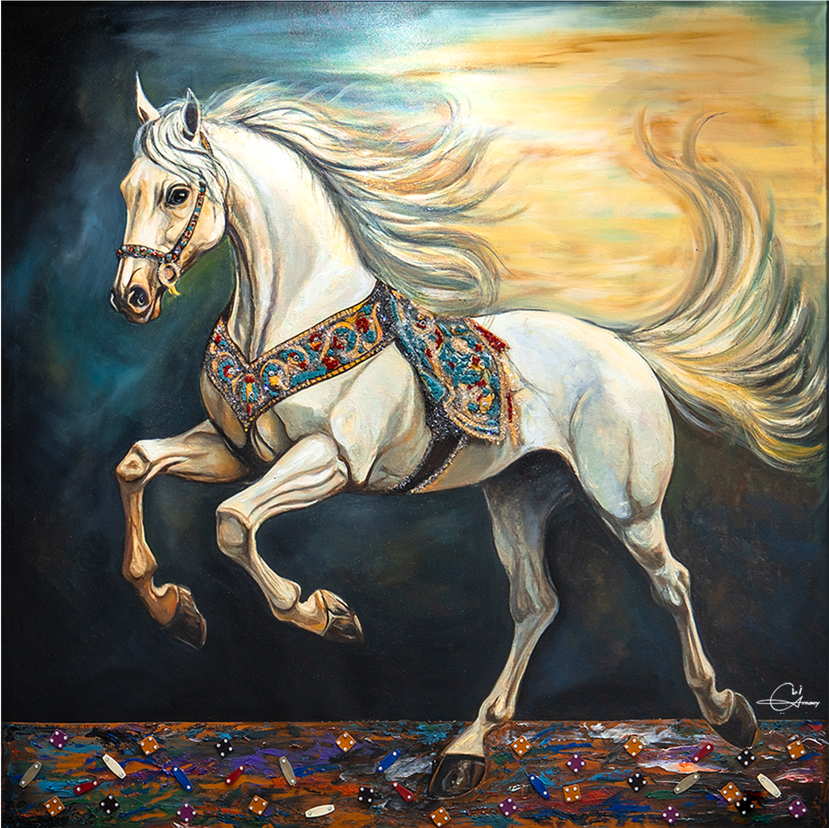 Royal White Horse - Image 1